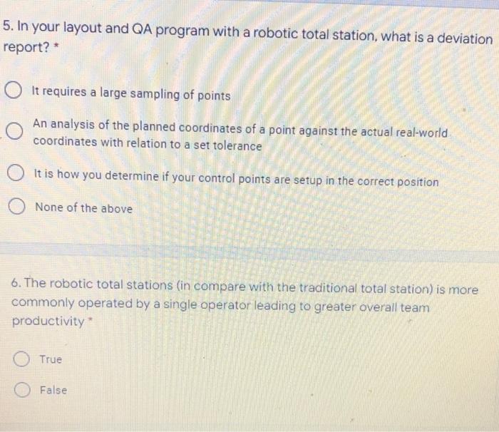 5. In your layout and QA program with a robotic