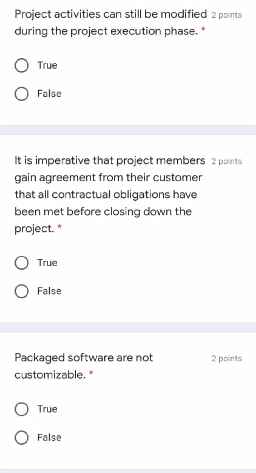 2 points Traditional waterfall SDLC involve
