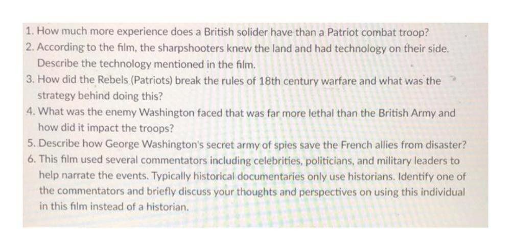 1. How much more experience does a British