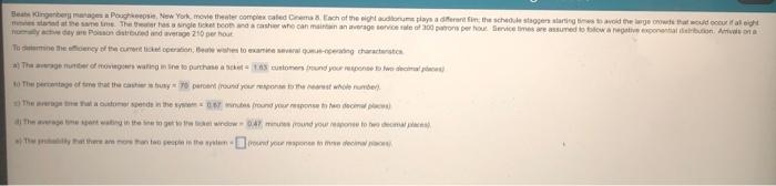 please answer par e Bes Klingenberges a Page, New
