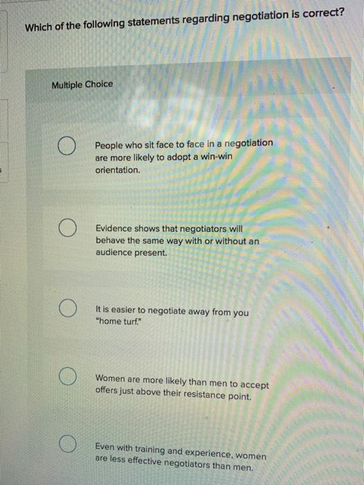 Which of the following statements regarding