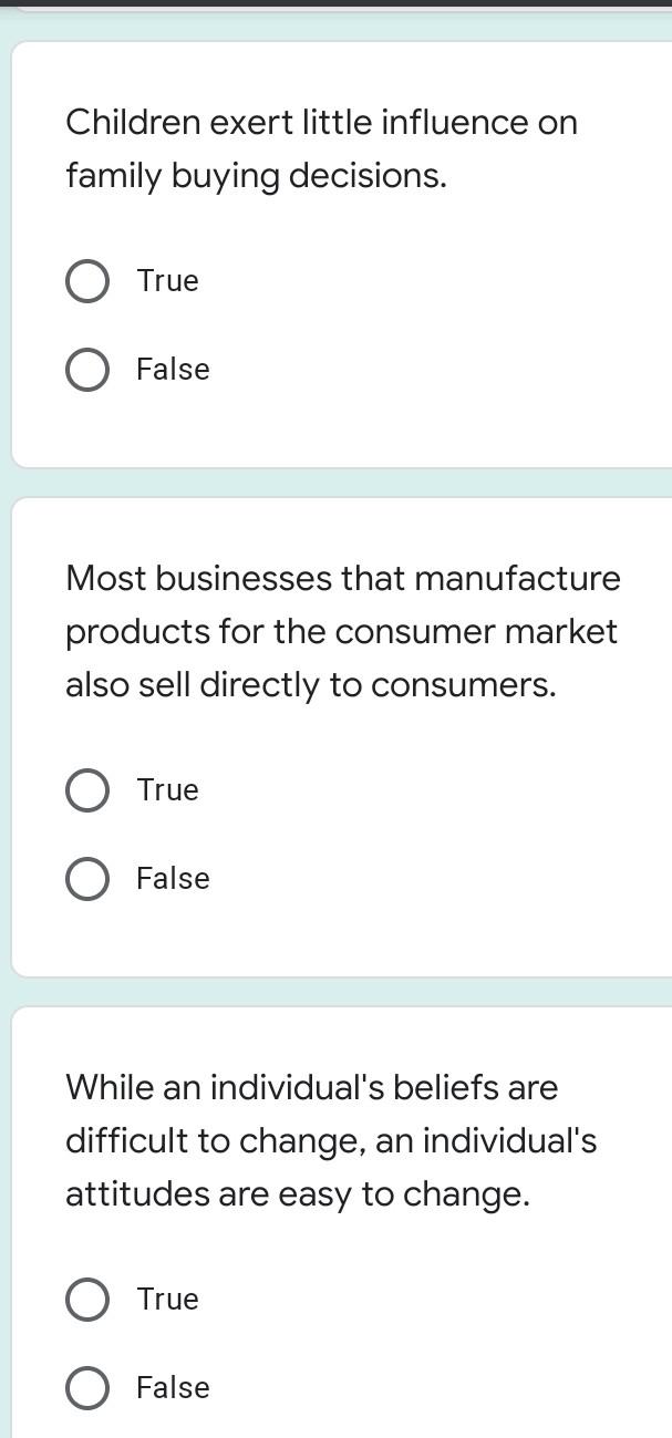 send me only correct options of these 3 questions