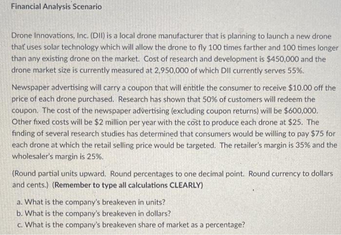 there are 2 parts to this question Financial