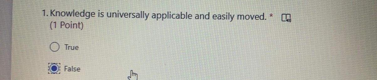 The sharing of explicit knowledge relies 40 most