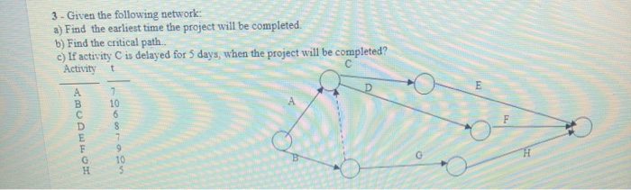 please show all work 3 - Given the following