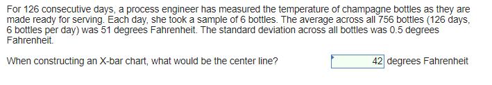 For 126 consecutive days, a process engineer has
