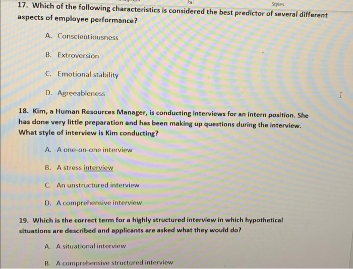 mcq - please answer all the questions 1. When