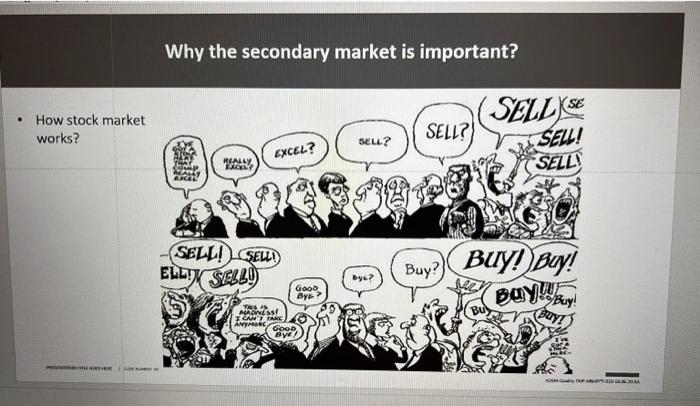 Why the secondary market is important? How stock