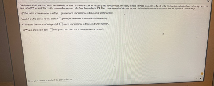 Southeastern Bell stocks a certain switch