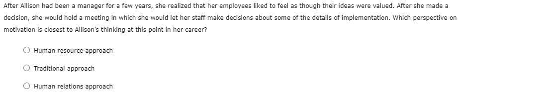 After Allison had been a manager for a few years,