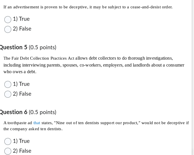 If an advertisement is proven to be deceptive, it