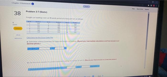 Chapter 3 Homework Problem 3-7 (Static) 38