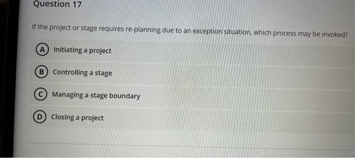 help me If the project or stage requires