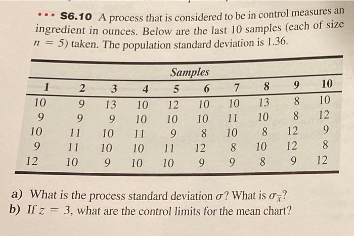 * 56.10 A process that is considered to be in