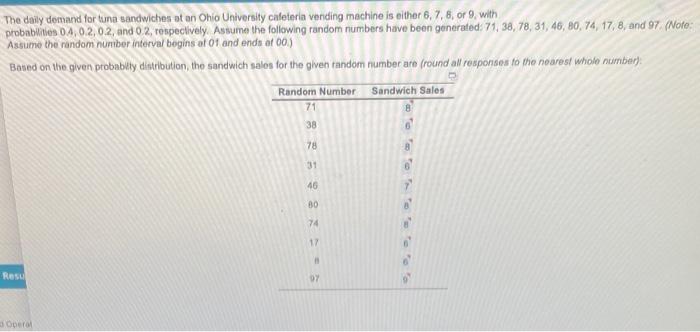 based on the given probability distribution, the