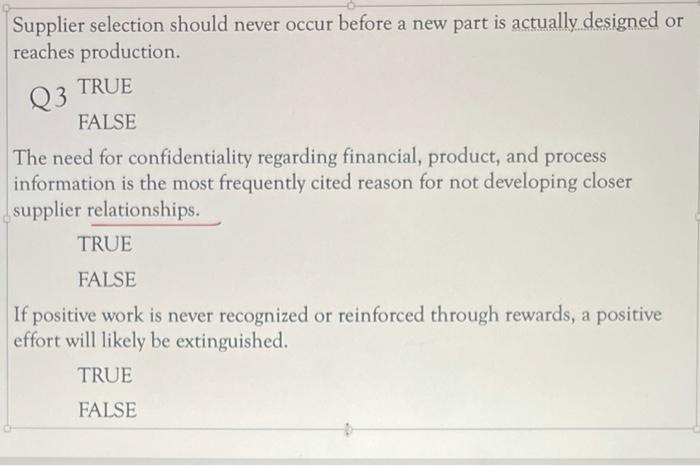 please give me answer with explaintion Supplier