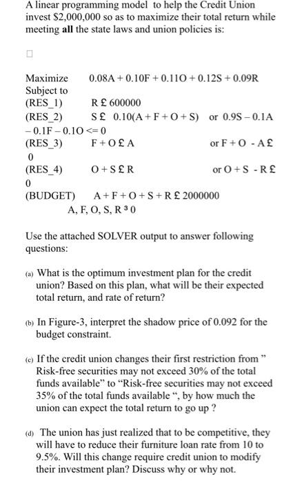 PROBLEM 1 (10 points): The employee credit union