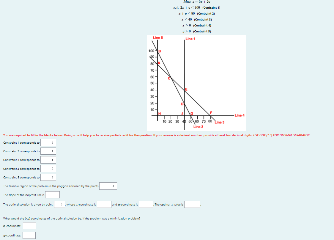 Mar 2=2+2y 3.t. 21+y < 100 (Contraint 1) I+y <80