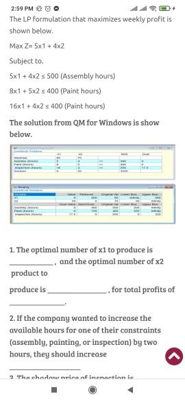 2:59 PM 0 The LP formulation that maximizes