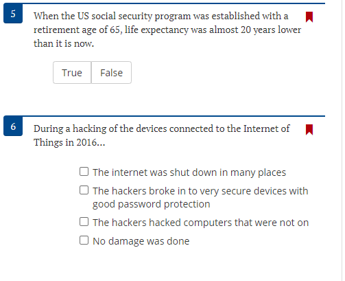 5 When the US social security program was