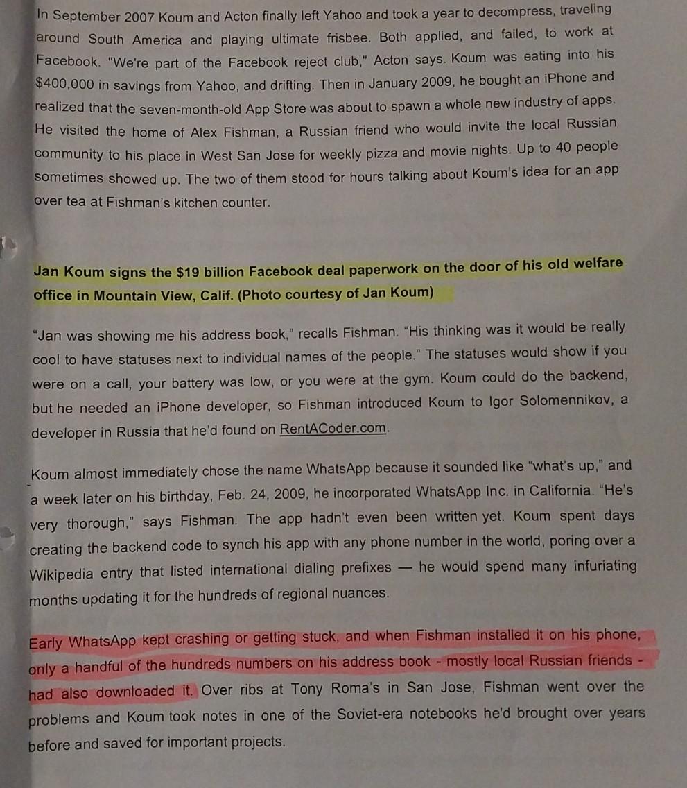 QUESTION ONE Read the following and answer the