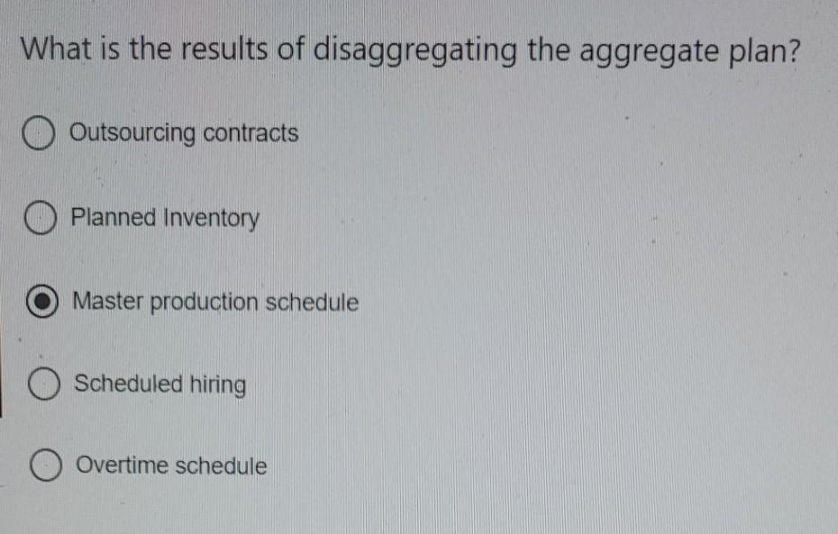 How often is the aggregate plan updated? O Hourly