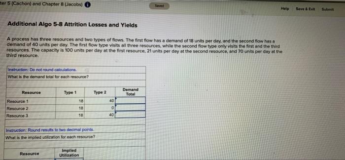 ter 5 (Cachon) and Chapter 8 (Jacobs) 6 Help Save