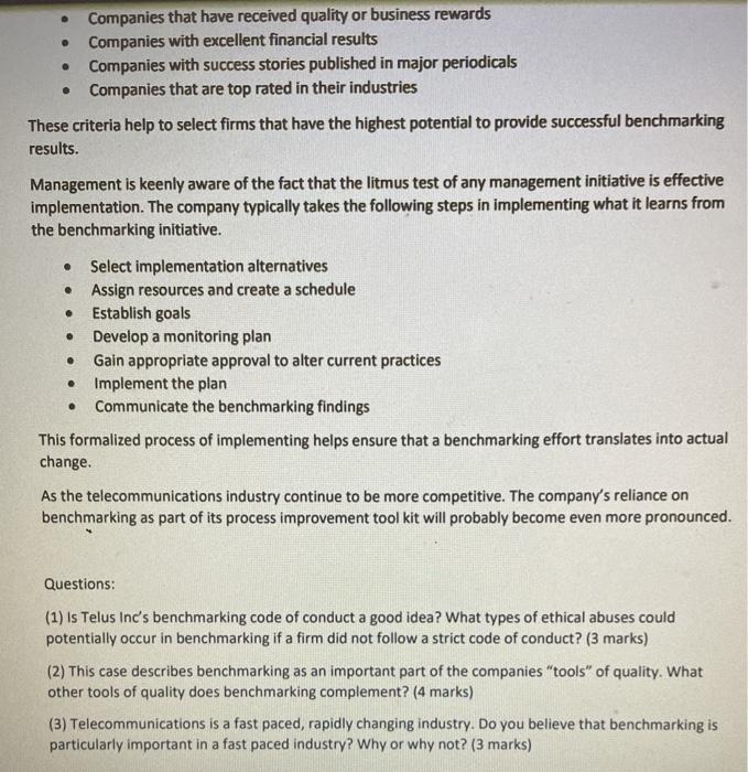 Telus offers telecommunications services to