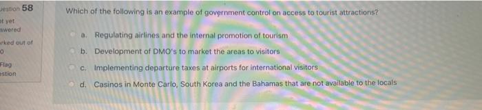 Question 56 ot yet inswered Marked out of 00