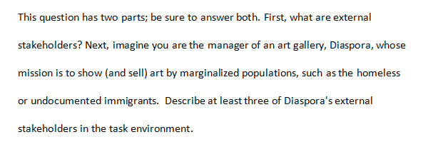 This question has two parts; be sure to answer