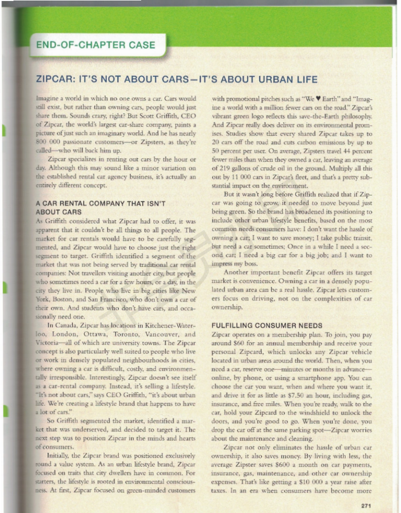 Question: How does Zipcar guide or nudge