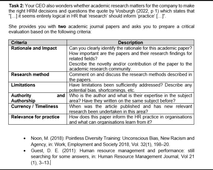 Task 2: Your CEO also wonders whether academic