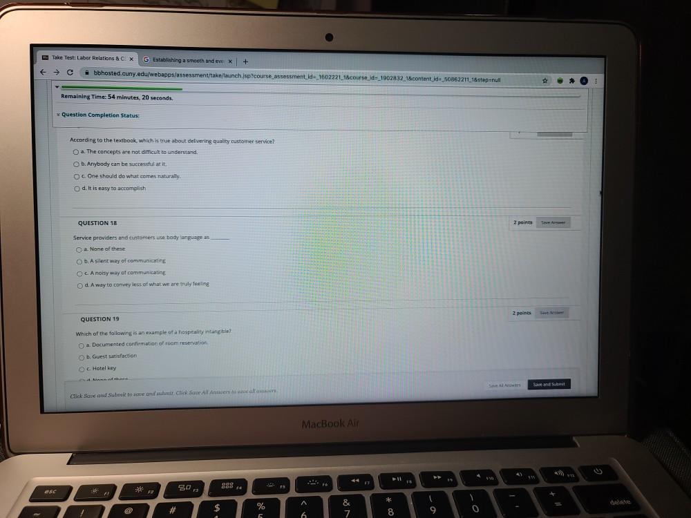 Take Test: Labor Relations & C X G Establishing a