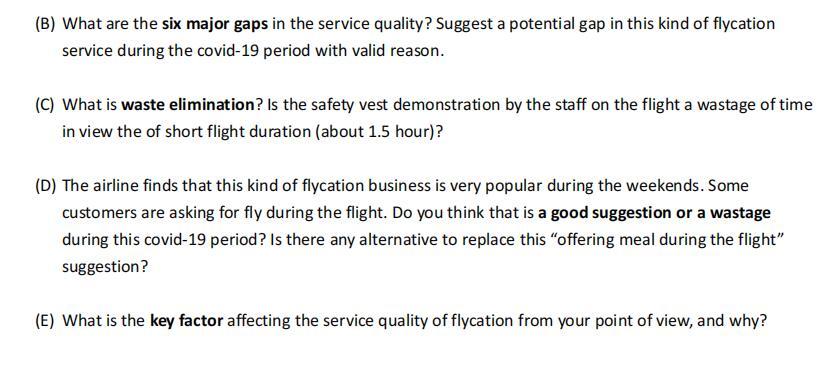 Question 3 (A) Explain service quality dimension