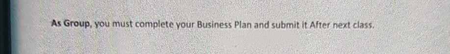business plan for cafe As Group, you must