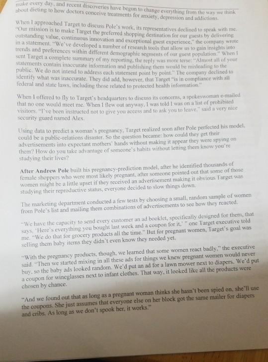 For Q1 - Use the 7 Principle Framework we