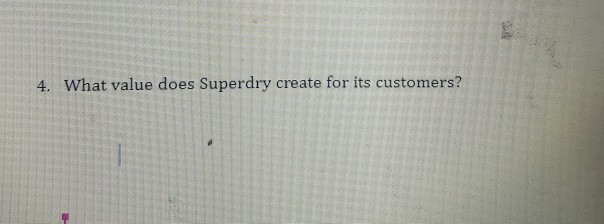 4. What value does Superdry create for its