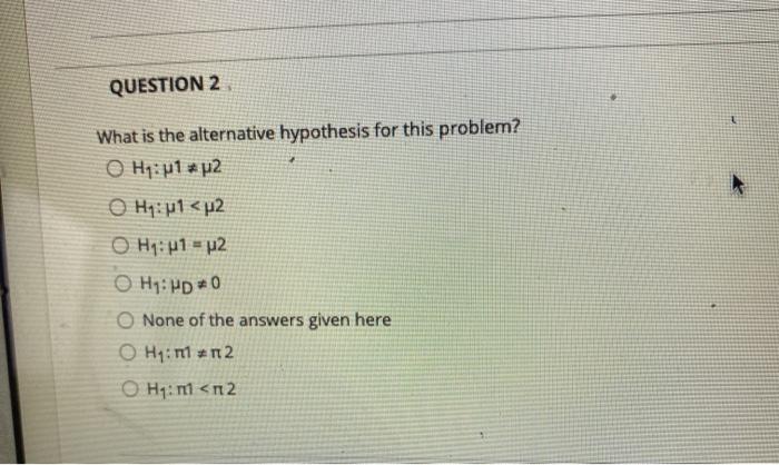Questions 1-6 are based on the problem below Two