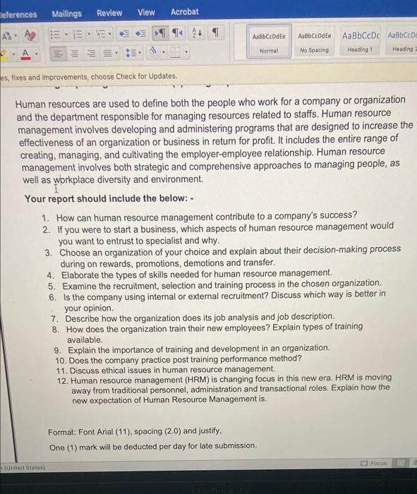 references Mailings Review View Acrobat AS =,=,