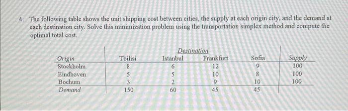 Operation Research ** I need the full solution