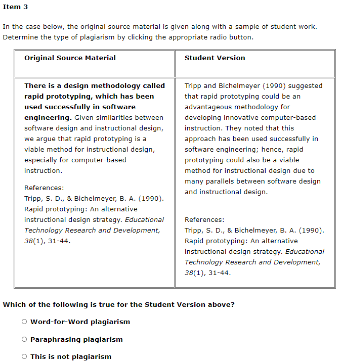 Item 1 In the case below, the original source