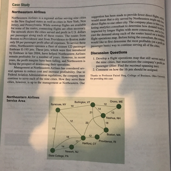 1. Develop a flight operations map that still