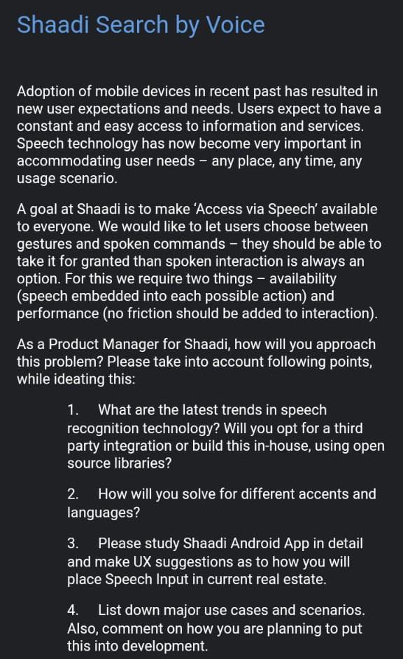 Shaadi Search by Voice Adoption of mobile devices