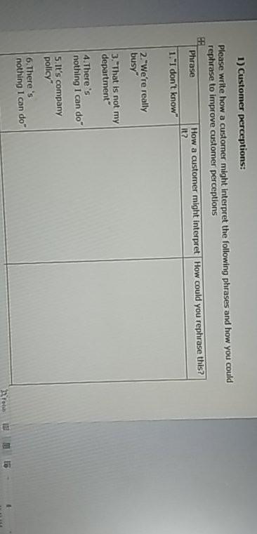 customer service management tourism operations.