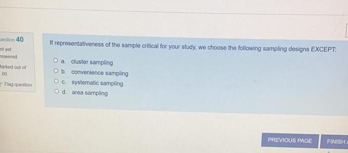 Eestion 40 ot yet nswered arked out of 00 If