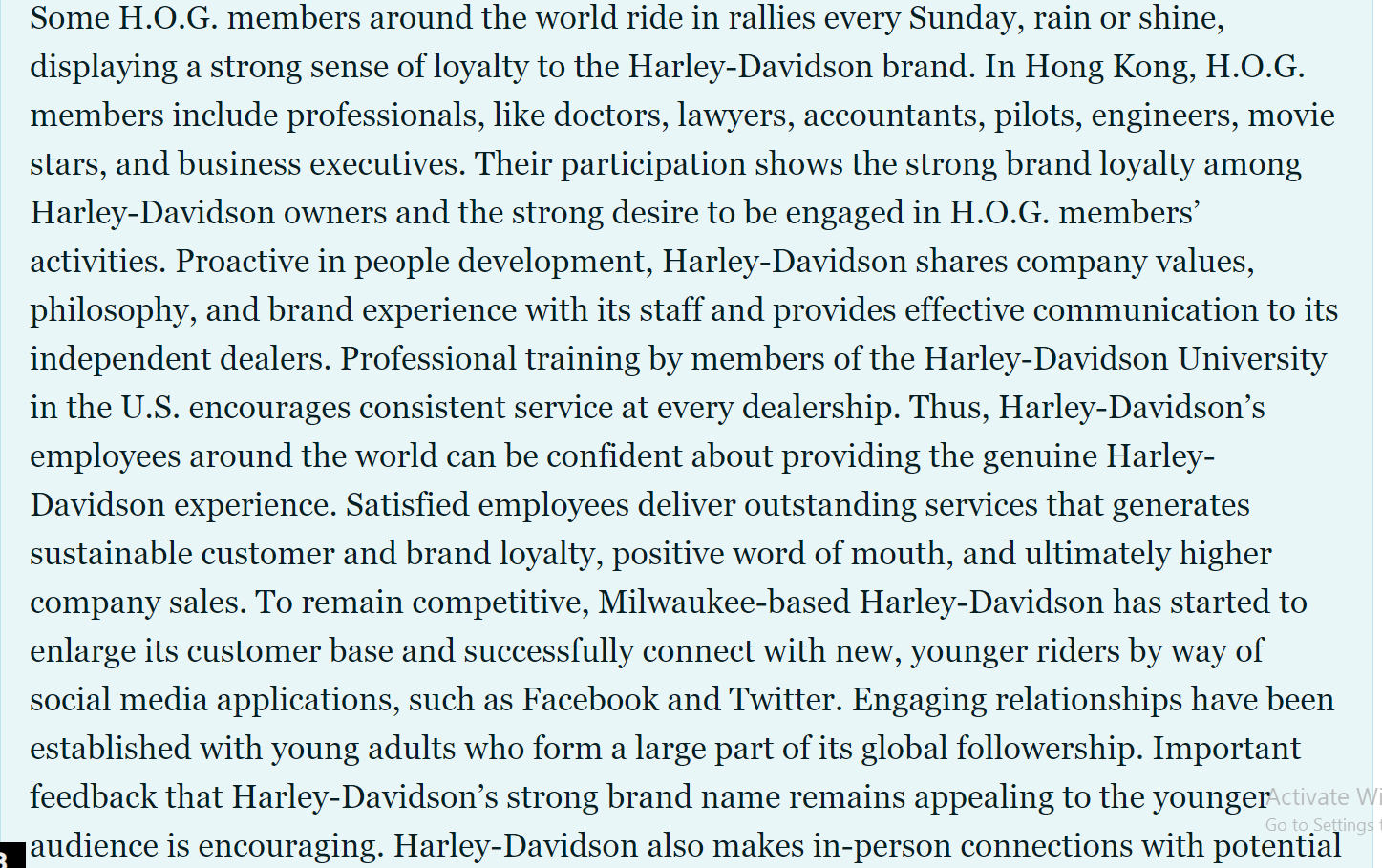undefined Harley-Davidson, a U.S. brand