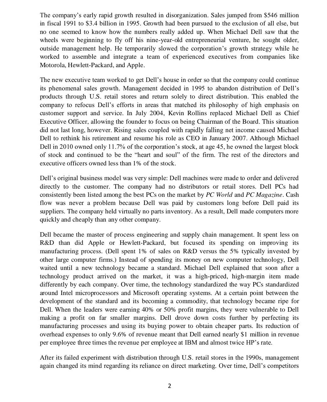 DELL INC. was founded in 1984 by Michael Dell at