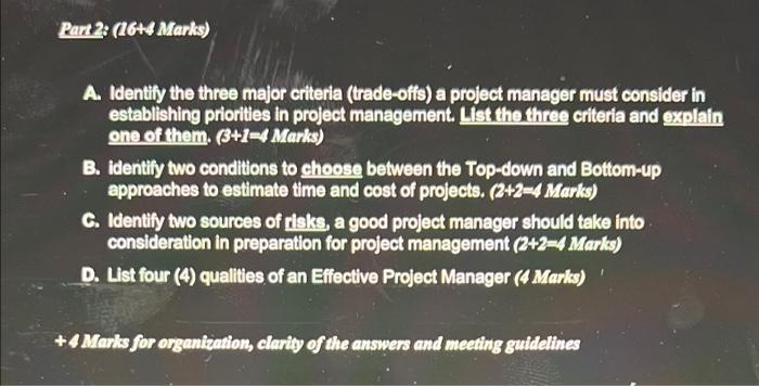 Part 1: (20 Marks) Please read the following