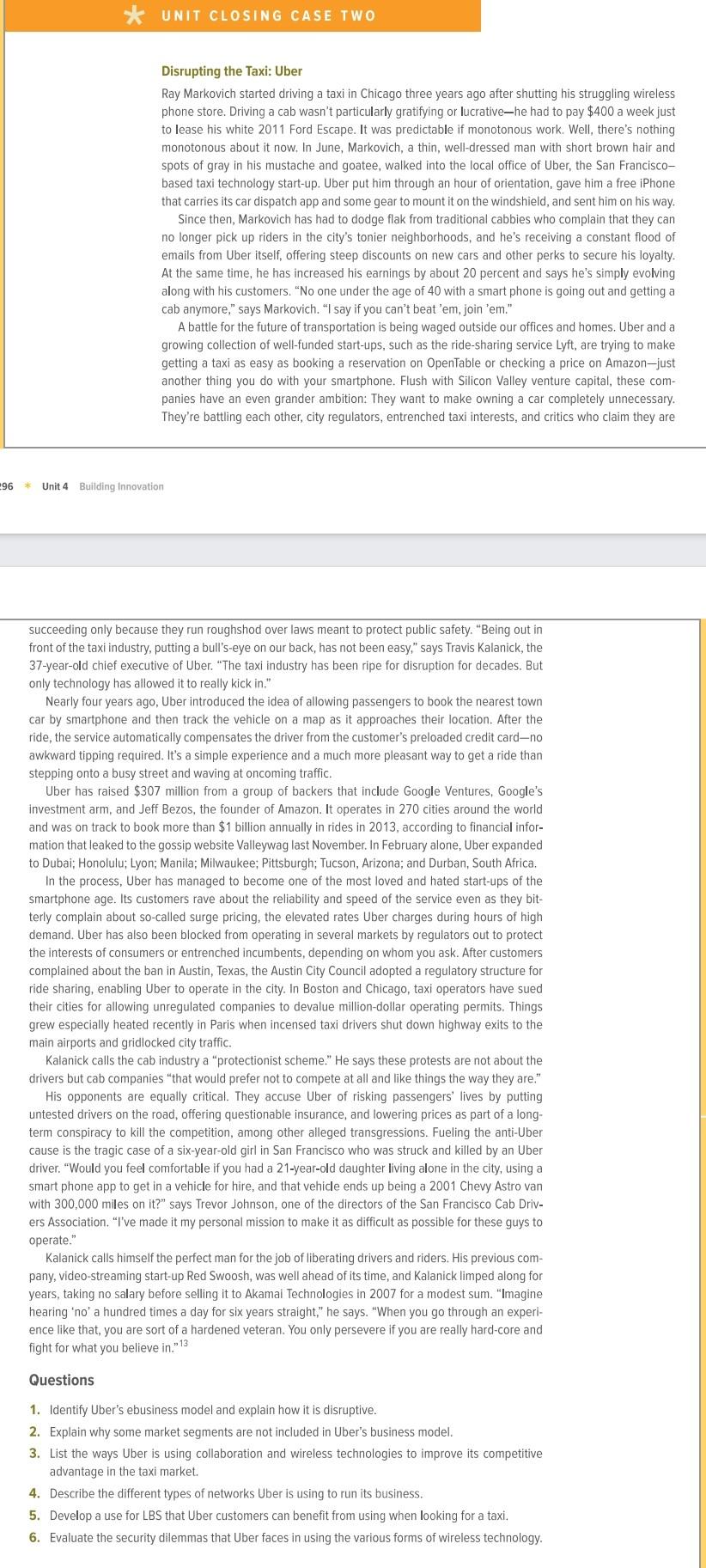 please answer all question now * UNIT CLOSING