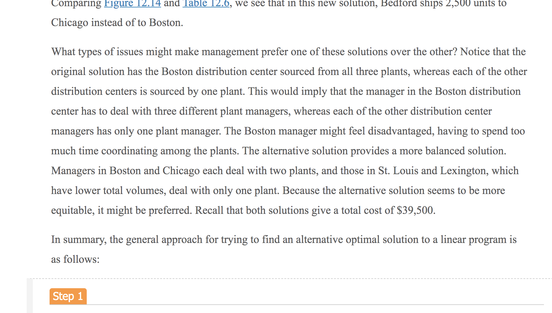 12.7 Generating an Alternative Optimal Solution